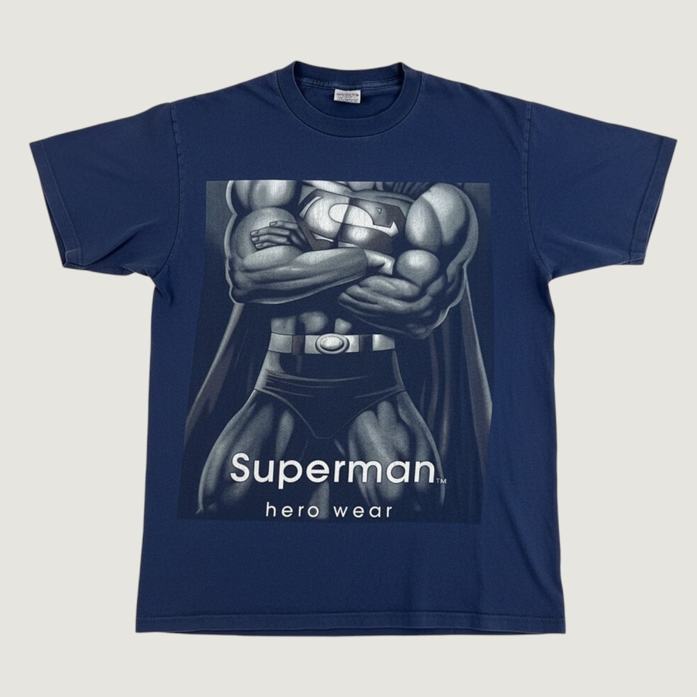 Vintage 1997 DC Comics Superman Hero Wear T Shirt Mens Large Single Stitch